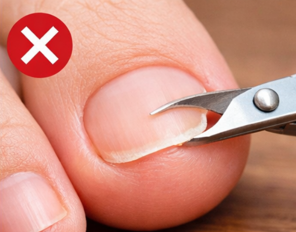 間違った爪切り